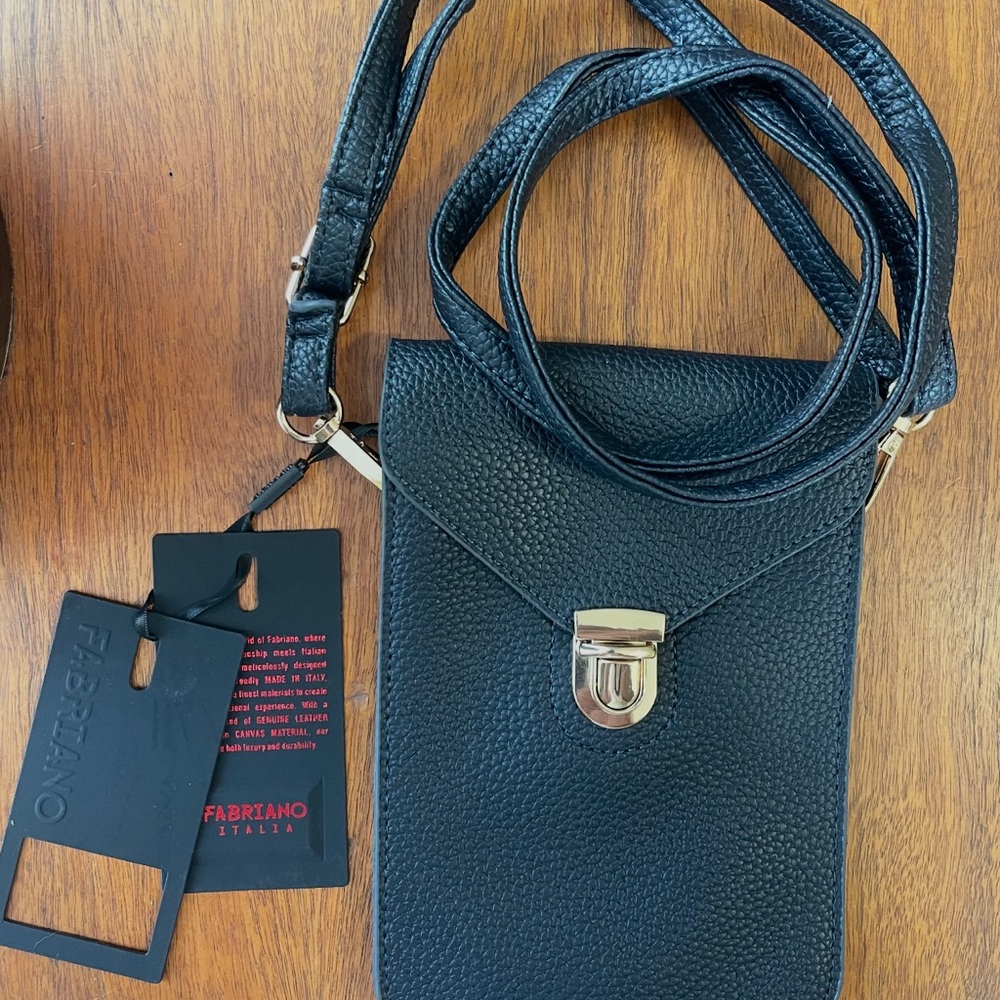 Fabriano Black Crossbody Bag